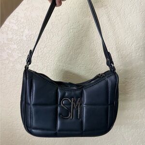 Steve Madden Navy Quilted Shoulder Bag